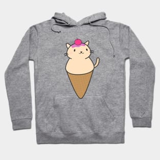 Cute Ice Cream Cat T-Shirt Hoodie